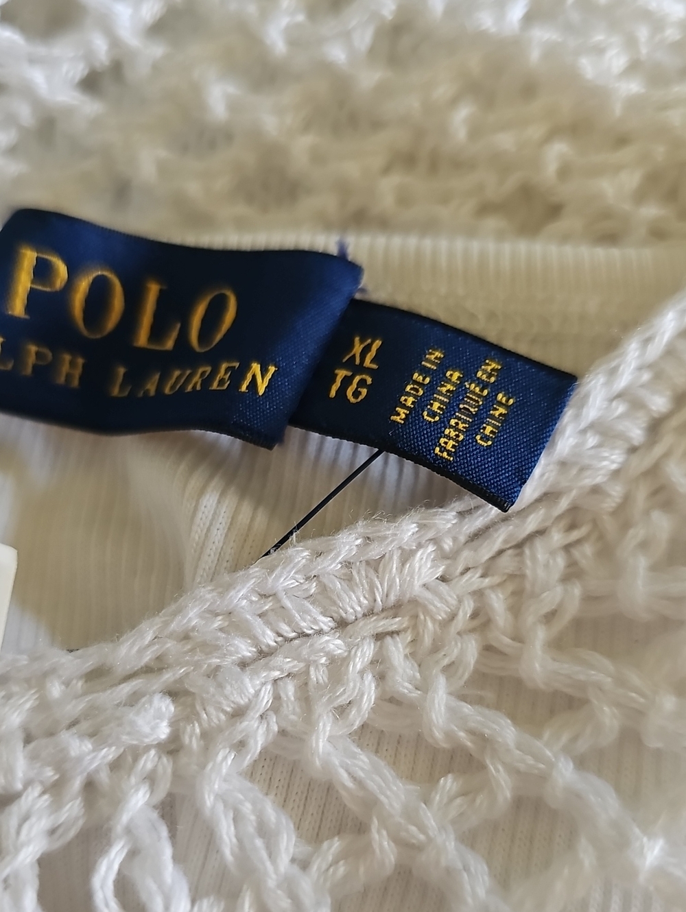 Polo by Ralph Lauren White Crochet Two-Piece Set (XL) - Picture 10 of 13